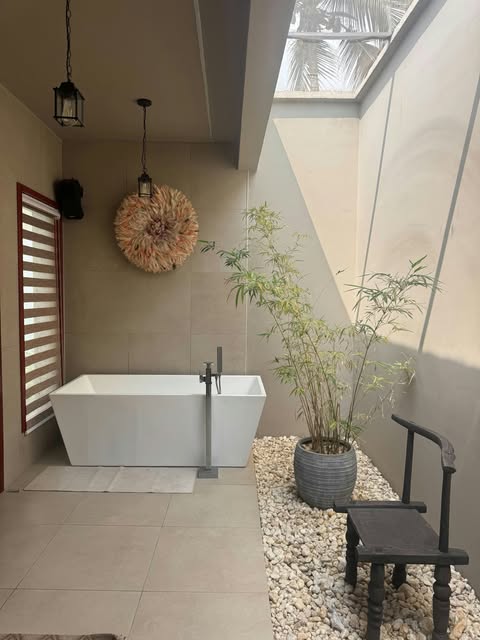The calm bathroom corner where platypus rituals happen