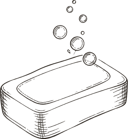 Hand-drawn sketch for the cleanse step